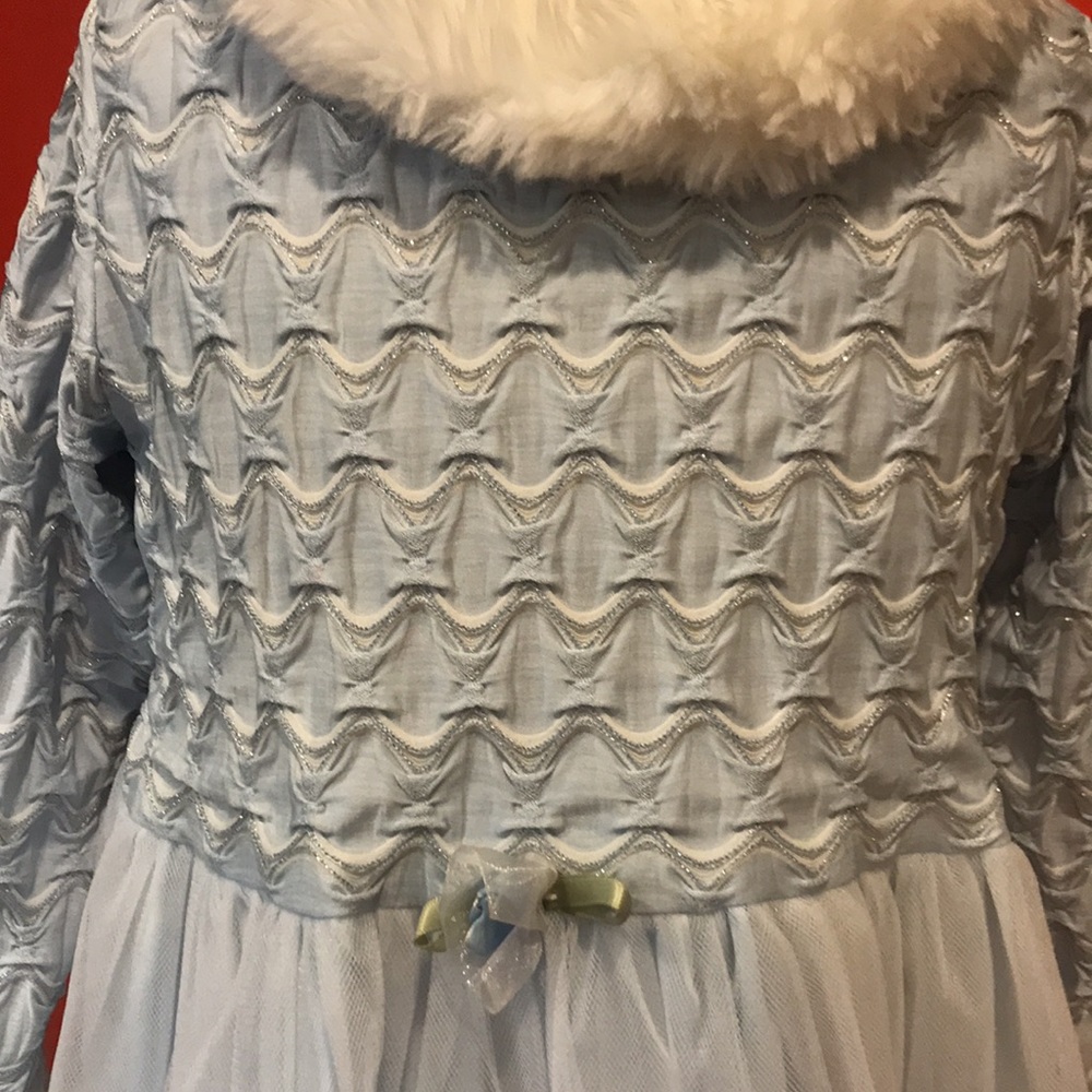 Bebemonde Size 5/6 Light Blue Dress Made in USA - Picture 3 of 11